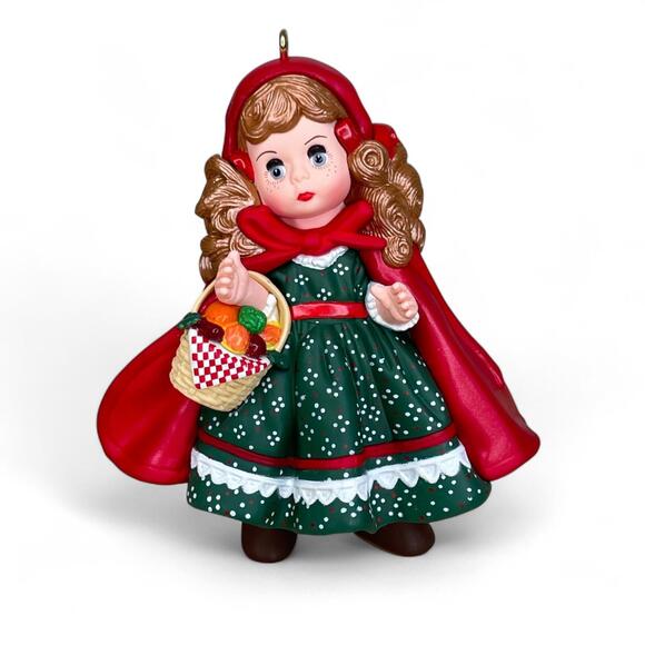 Lot 4: Hallmark Ornaments Mop Top Wendy Barbie Native Am Joe Montana Riding Hood - Picture 4 of 9